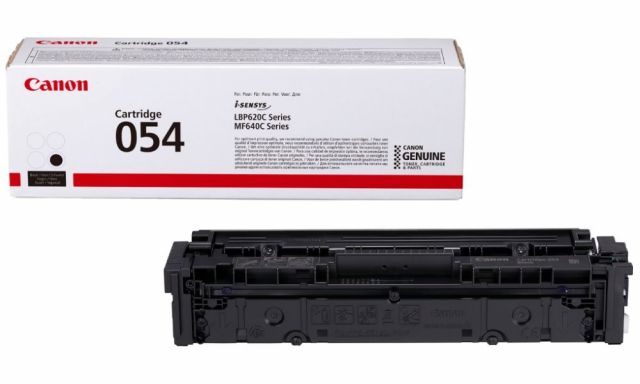 Canon originální toner 054K (černý, 1500str.) pro Canon i-SENSYS LBP621Cw, 623Cdw, MF641Cw, 643Cdw, 645Cx