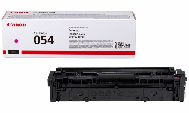 Canon originální toner 054M (purpurový, 1200str) pro Canon i-SENSYS LBP621Cw, 623Cdw, MF641Cw, 643Cdw, 645Cx