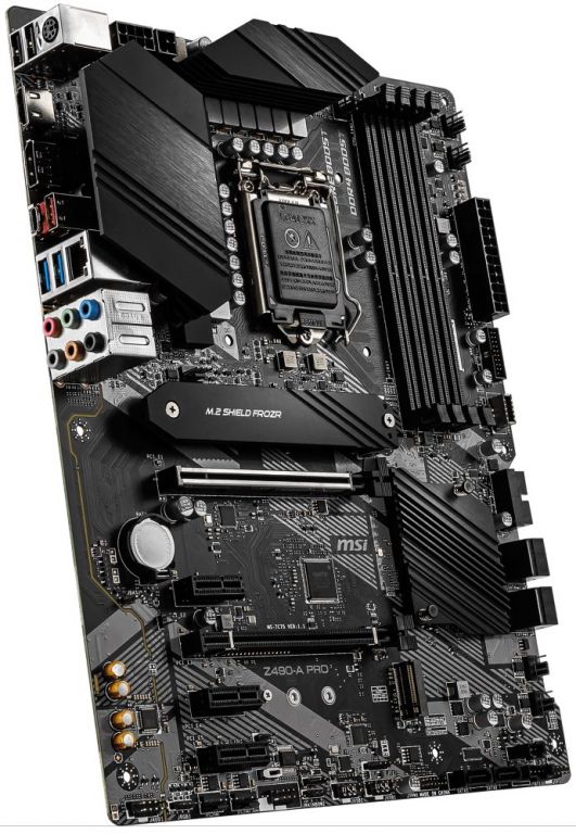 MSI Z490-A PRO / LGA1200 / Intel Z490 / 4x DDR4 DIMM / 2x M.2 / USB Type-C / HDMI / DP / ATX