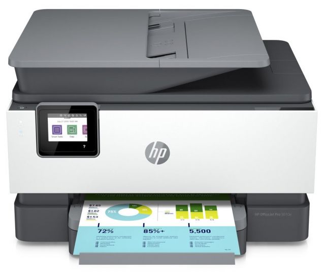 HP Officejet Pro 9010e/ PSCF/ A4/ 22/18 ppm/ 4800x1200dpi/ USB/ wifi/ duplex/ HP Smart/ AirPrint