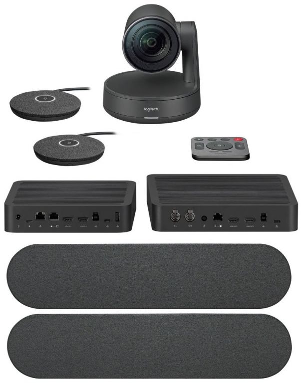 Logitech webkamera Rally Ultra-HD ConferenceCam/ 2 mikrofon/ 2 repro/ černá