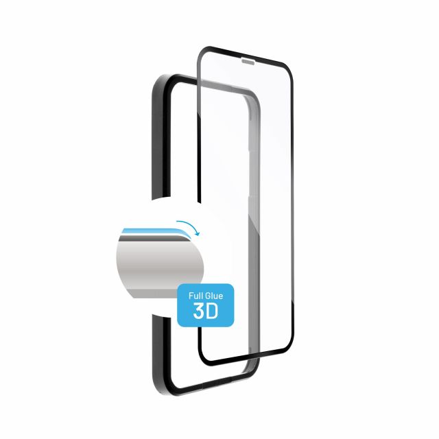 Ochranné tvrzené sklo FIXED 3D Full-Cover s aplikátorem pro Apple iPhone 12 Pro Max, černé