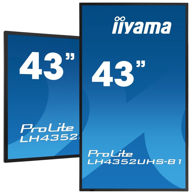 Monitor iiyama ProLite LH4352UHS-B1 43" IPS 4K UHD, Digital Signage, 24/7, Intel® SDM, Android