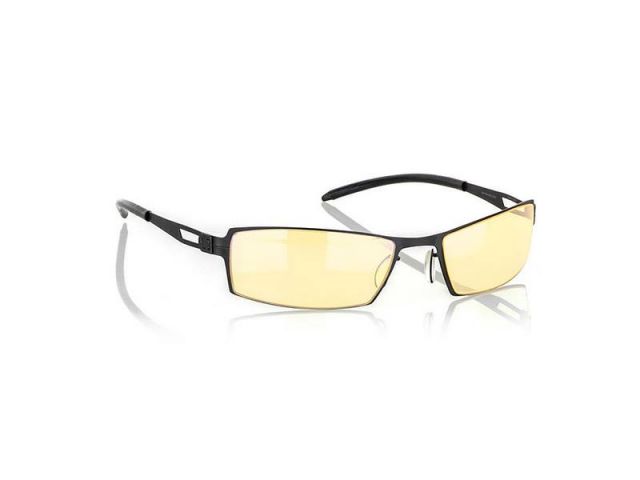 GUNNAR kancelářské brýle SHEADOG ONYX/ černé obroučky/ jantarová skla