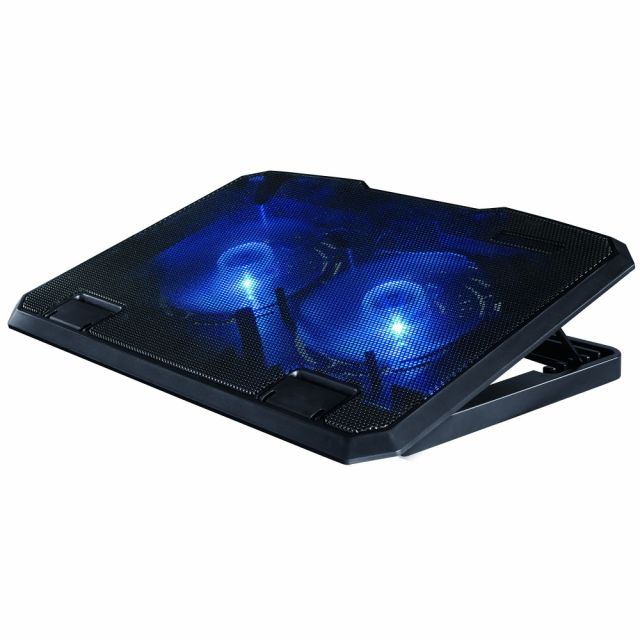 HAMA chladící stojan pro notebook Black/ 13,3" až 15,6"/ USB/ LED podsvícení/ černý