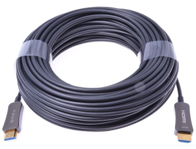 PremiumCord HDMI optický fiber High Speed + Ethernet kabel/ 4K@60Hz/ M/M/ zlacené konektory/ 10m/ černá