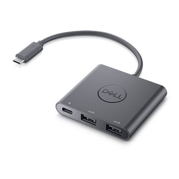 DELL adaptér / redukce USB-C/ 2x USB-A/ power delivery