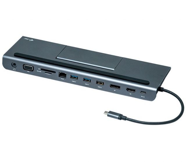 i-tec dokovací stanice USB-C Metal Low Profile 4K Triple Display/ Power Delivery 85W + univerzální nabíječka 112W