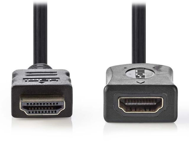 NEDIS High Speed prodlužovací HDMI kabel s ethernetem/ konektory HDMI - HDMI/ 4K/ černý/ 2m