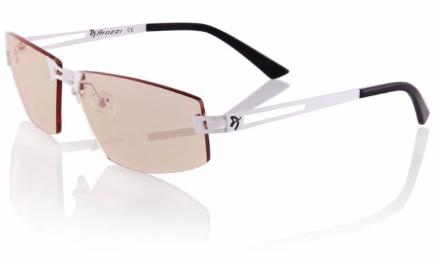 AROZZI herní brýle VISIONE VX-600 Black/ bíločerné obroučky/ jantarová skla