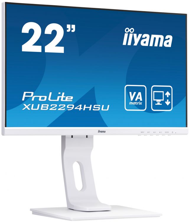 Monitor iyama ProLite XUB2294HSU-W1 22” BÍLÝ, Full HD, VA, 75Hz, BlueLightReducer