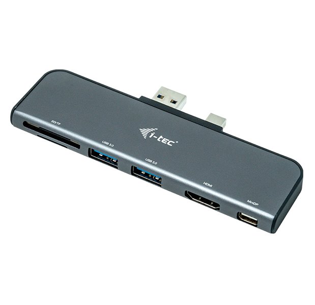 i-tec dokovací stanice Microsoft Surface/ HDMI/ mini DP/ 2x USB 3.0/ SD/ micro SD/ kompatibilní s W10