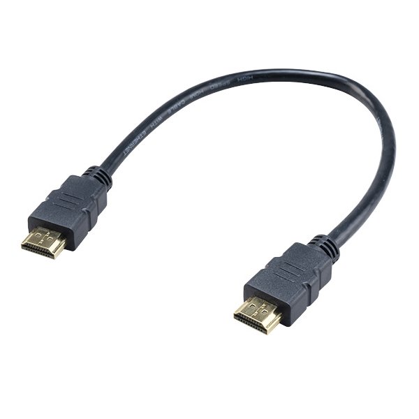 AKASA kabel HDMI na HDMI / AK-CBHD25-30BK / 4K@60Hz / 30 cm / černý