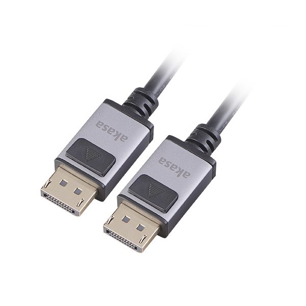 AKASA kabel k monitoru DisplayPort na DisplayPort / AK-CBDP24-20BK / 8K@60Hz / 5K@60Hz / 4K@144Hz / 2m / černý