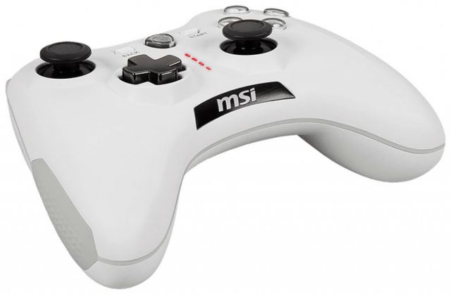 MSI gamepad FORCE GC20 V2 WHITE/ drátový/ OTG/ USB/ pro PC, PS3, Android