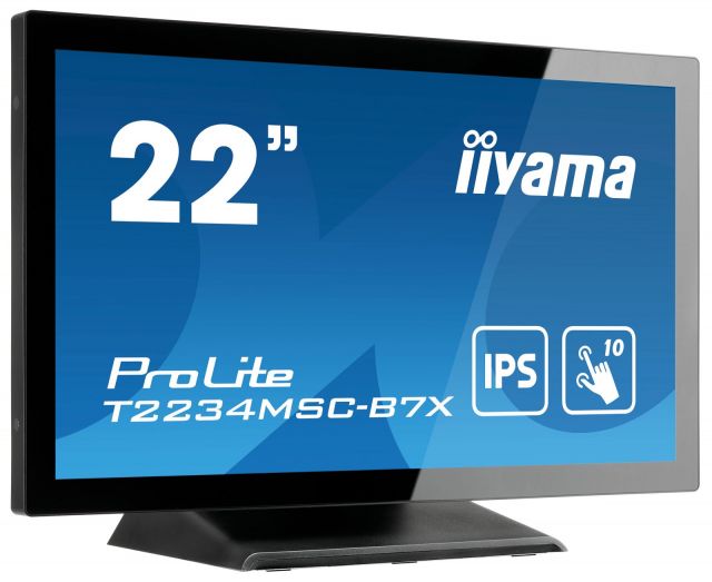 Dotykový monitor POS iiyama ProLite T2234MSC-B7X , IPS, Kapacitní, IP65, Reproduktory