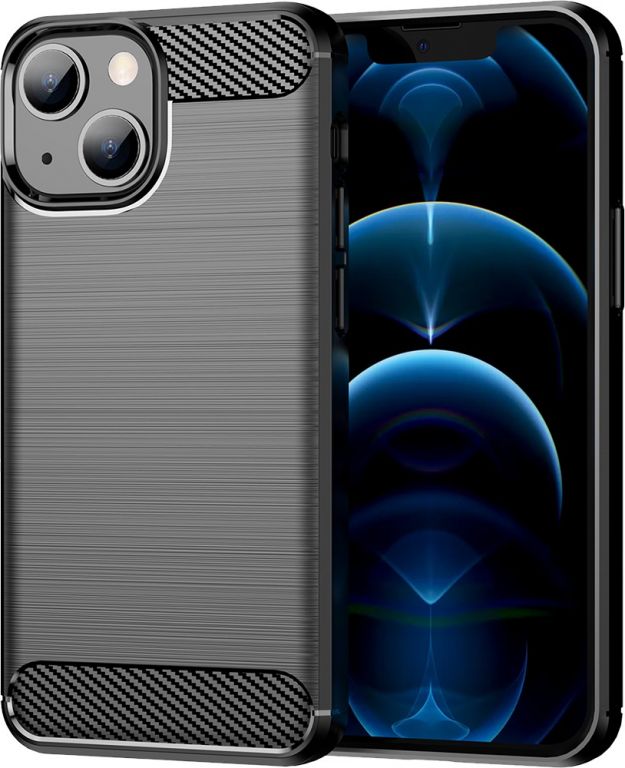 Pouzdro Carbon iPhone 13 (Černé)