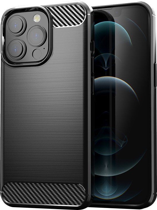 Pouzdro Carbon iPhone 13 Pro (Černé)
