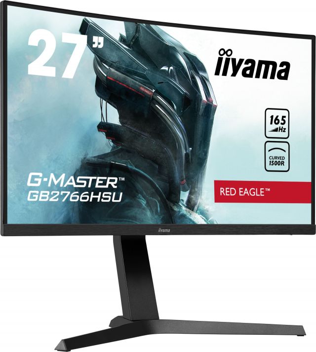 Monitor iiyama G-Master GB2766HSU-B1 RedEagle 27" zakřivená VA LED, 1ms, 165Hz, HDR, FreeSync Premium, FlickerFree, BlackTuner