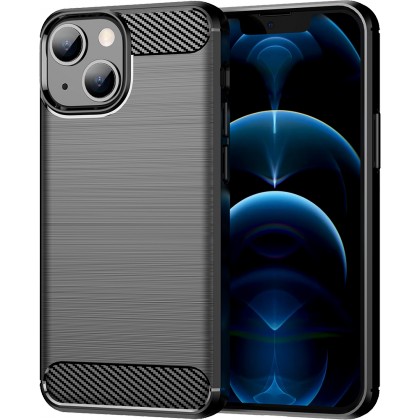 Pouzdro Carbon iPhone 13 Mini (Černé)