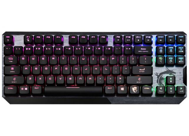 MSI herní klávesnice Vigor GK50 Low Profile TKL/ drátová/ mechanická/ RGB podsvícení/ USB/ CZ+SK layout