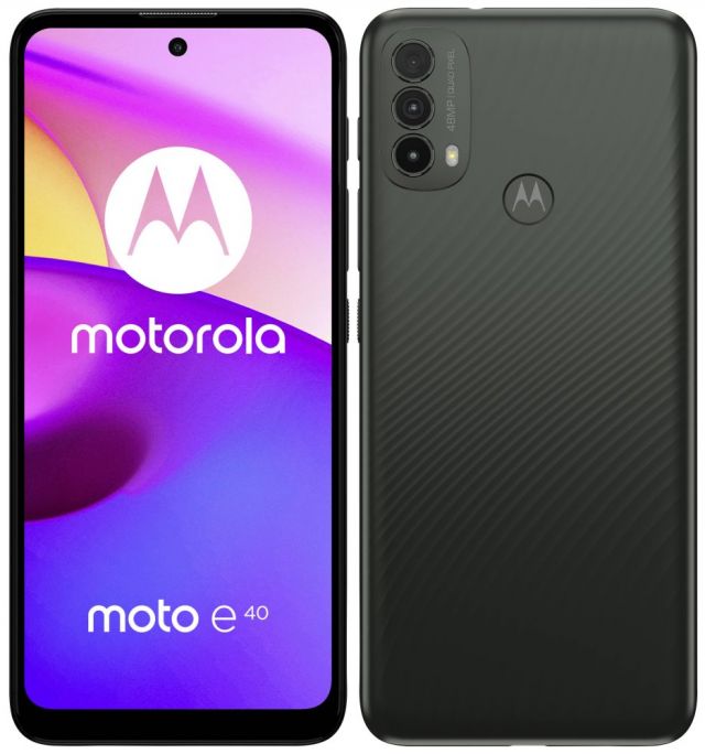Motorola Moto E40 - dark cedar 6,5" / Dual SIM/ 4GB/ 64GB/ LTE/ Android 11