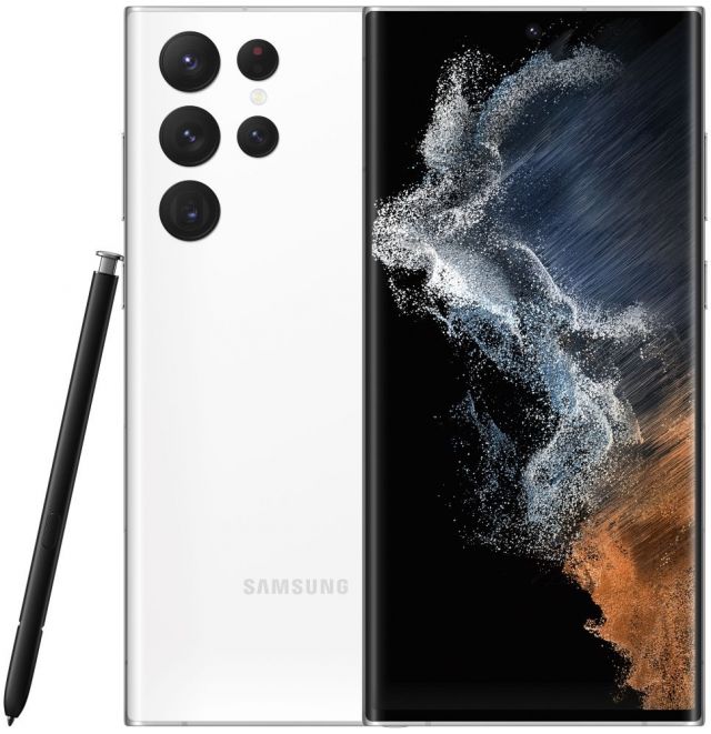 Samsung Galaxy S22 Ultra - white 6,8" AMOLED/ single SIM + eSIM/ 512GB/ 12GB RAM/ 5G/ Android 12