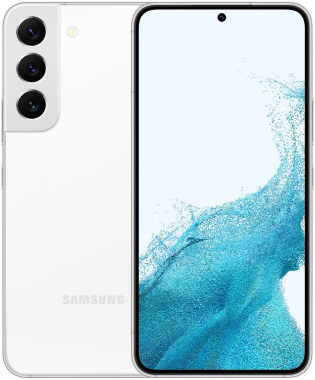 Samsung Galaxy S22 - white 6,1" AMOLED/ single SIM + eSIM/ 128GB/ 8GB RAM/ 5G/ Android 12