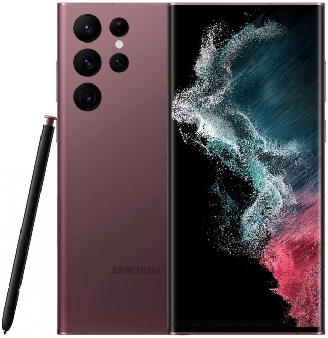Samsung Galaxy S22 Ultra - dark red 6,8" AMOLED/ single SIM + eSIM/ 128GB/ 8GB RAM/ 5G/ Android 12