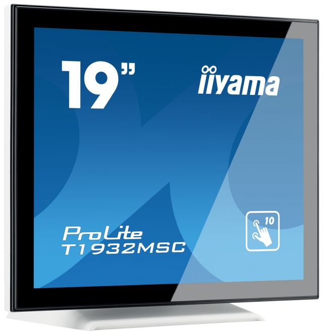 Dotykový monitor iiyama ProLite T1932MSC-W5AG 19" IPS bílý IP54 s antireflexní vrstvou