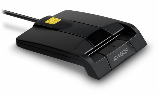 AXAGON čtečka kontaktních smart karet (eObčanka) / CRE-SM3 / USB 2.0 / 1,2m