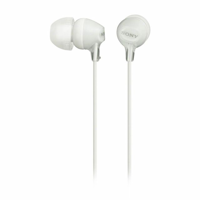 SONY sluchátka do uší MDREX15LPW/ drátová/ 3,5mm jack/ citlivost 100 dB/mW/ bílá