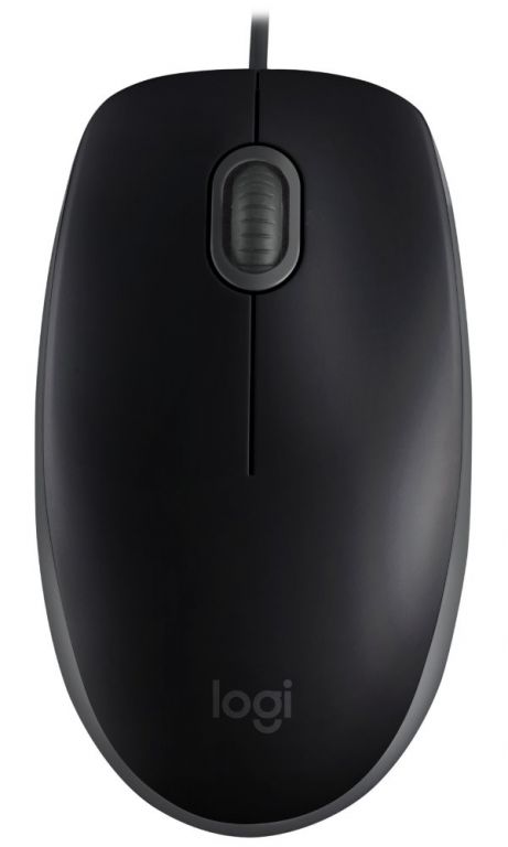 Logitech myš B110 Silent/ 3 tlačítka/ 1000dpi/ USB/ černá