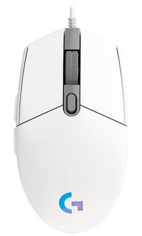 Logitech herní myš G102 LIGHTSYNC/ optická/ 6 tlačítek/ 8000dpi/ USB/ bílá