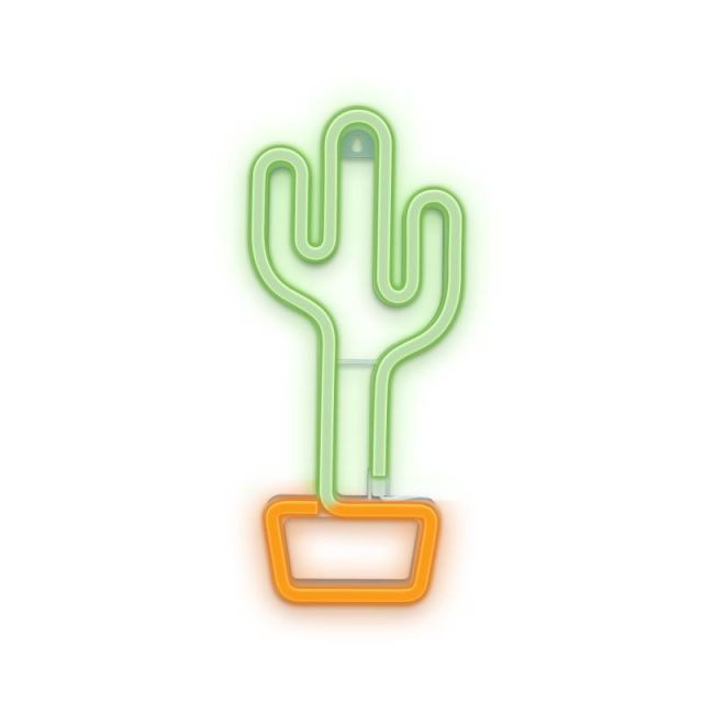 Dekorativní LED neon Kaktus zelený