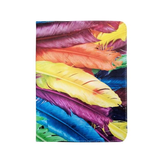 Knížkové pouzdro (Fashion) Color Feather univerzální 7-8"
