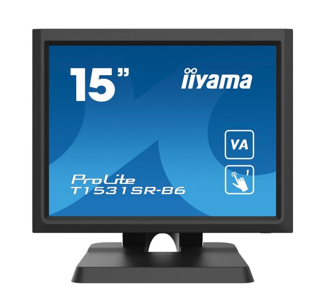 Odporová dotyková obrazovka iiyama T1531SR-B6 15" VA, IP54, VGA, HDMI, DisplayPort