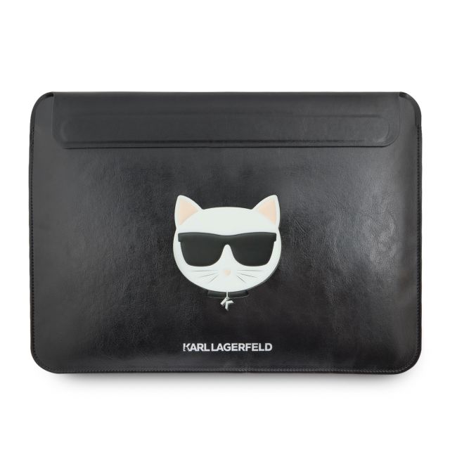 Karl Lagerfeld Choupette Head Embossed Computer Sleeve 16" Black