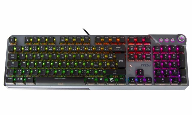 MSI herní klávesnice VIGOR GK71 Sonic Red/ drátová/ mechanická/ RGB podsvícení/ USB/ CZ layout
