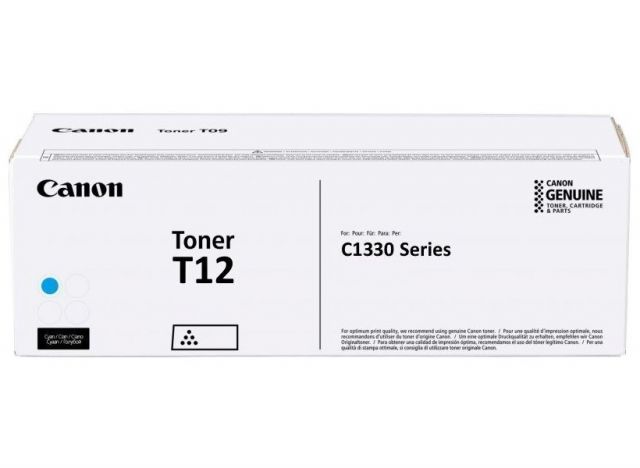 Canon originální toner T12C azurový pro i-SENSYS X C1333 s kapacitou 5300 stran