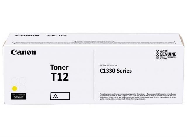 Canon originální toner T12Y žlutý pro i-SENSYS X C1333 s kapacitou 5300 stran