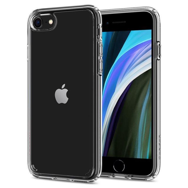 Ochranný kryt Spigen Crystal Hybrid pro iPhone SE (2022/2020)/8/7 transparentní