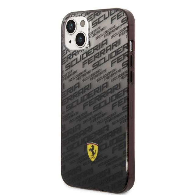 Ferrari Gradient Allover Zadní Kryt pro iPhone 14 Black