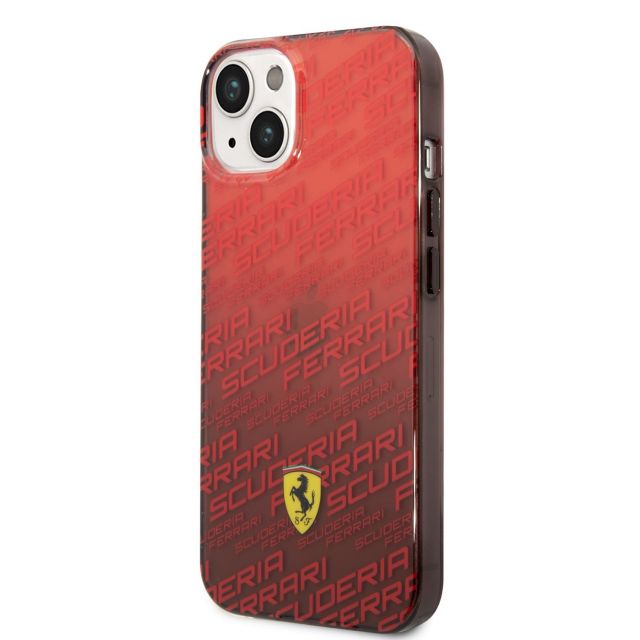 Ferrari Gradient Allover Zadní Kryt pro iPhone 14 Red