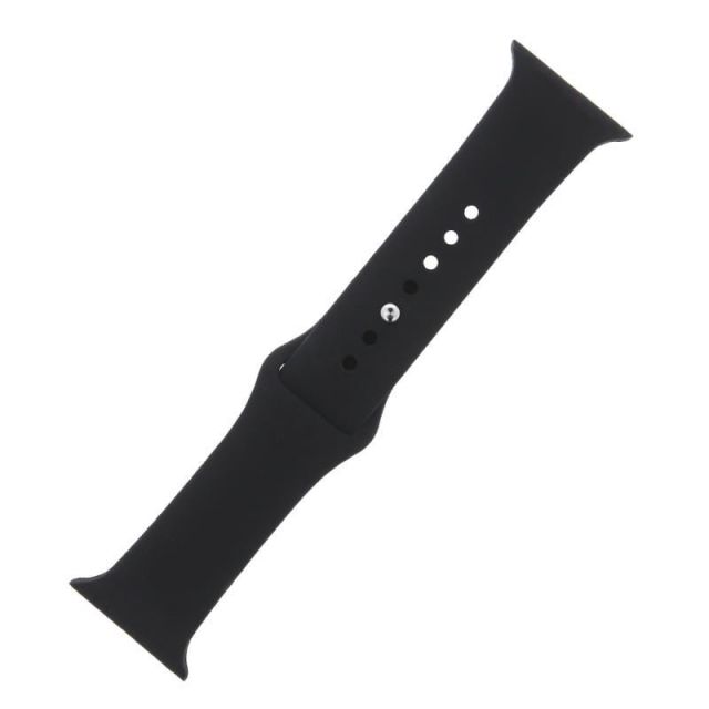 Silikonový řemínek S/M pro Apple Watch 42/44/45 mm černý