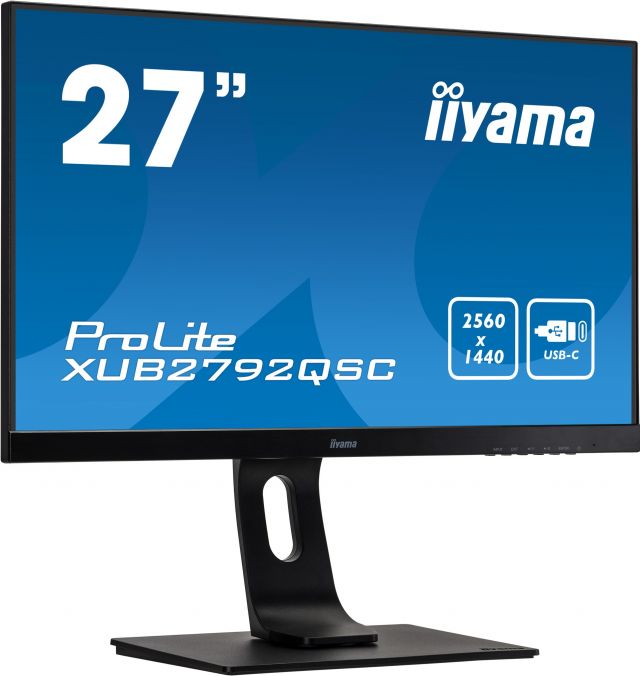 Monitor iiyama ProLite XUB2792QSC-B1 27" IPS, WQHD, 4ms, 75Hz, USB-C, HDMI, DP