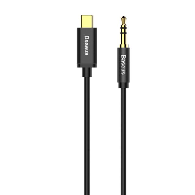 Baseus Yiven Type-C Male to 3.5 Male Audio Cable 1.2m Black