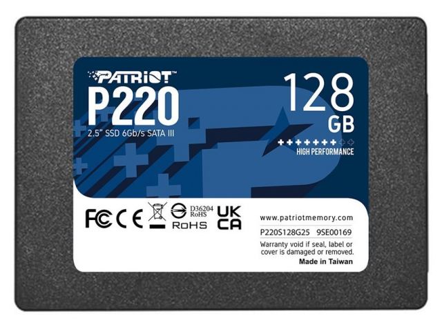 PATRIOT P220 128GB SSD / Interní / 2,5" / SATA 6Gb/s /