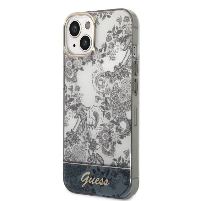 Guess PC/TPU Toile De Jouy Zadní Kryt pro iPhone 14 Max Grey