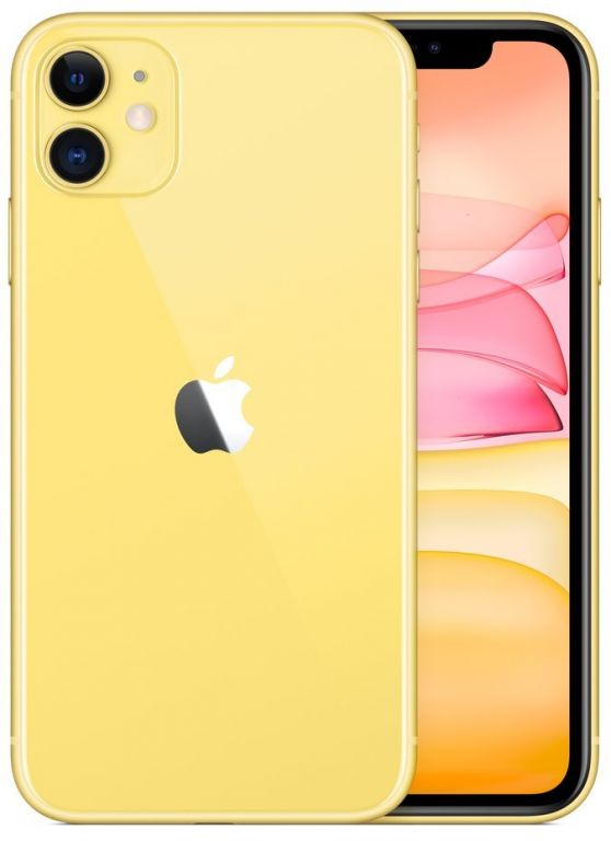 Apple iPhone 11 128GB Yellow 6,1" IPS/ 4GB RAM/ LTE/ IP68/ iOS 13